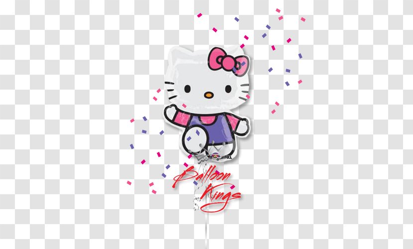Hello Kitty Balloon Party Birthday - Cartoon Transparent PNG