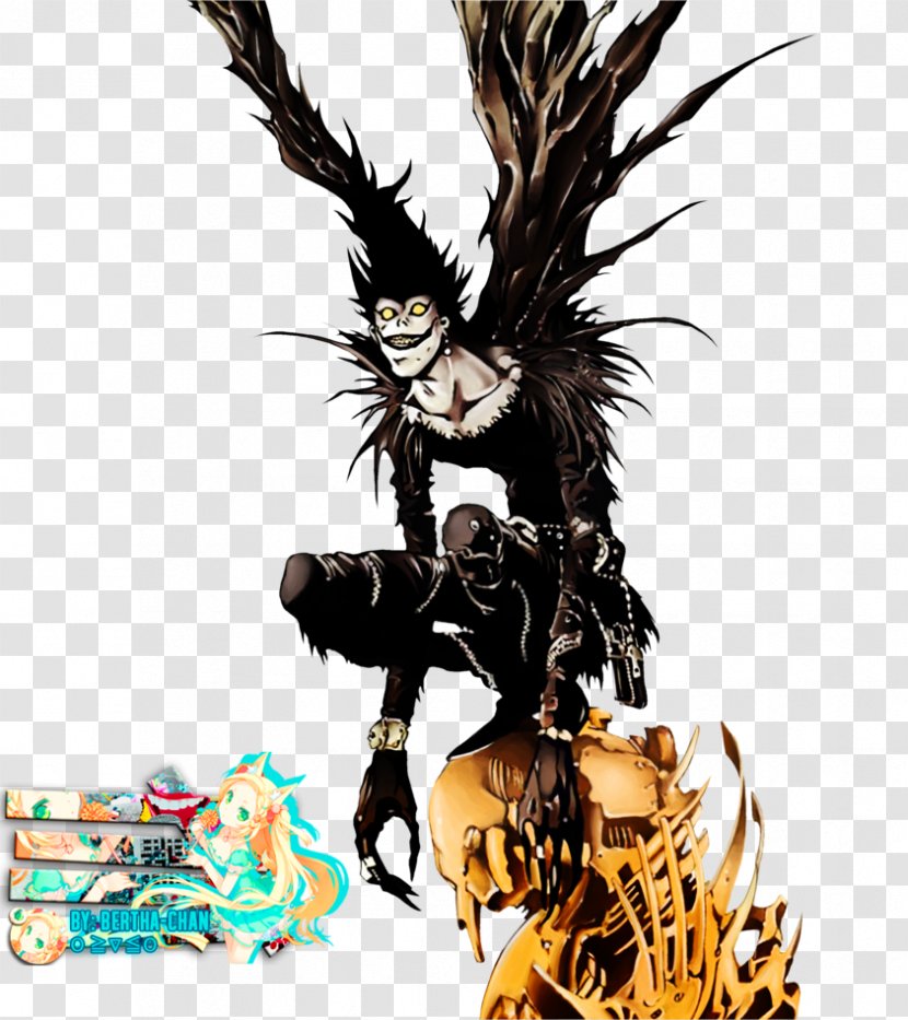 Ryuk Light Yagami Rem Death Note - Cartoon Transparent PNG