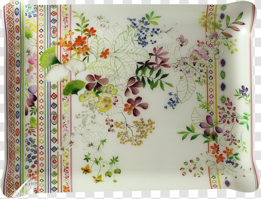 Faïencerie De Gien Tray Tableware Teacup - Acrylic Paint Transparent PNG