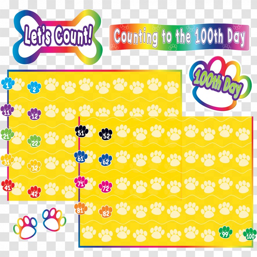 Bulletin Board Teacher Counting Paper Set - Area Transparent PNG