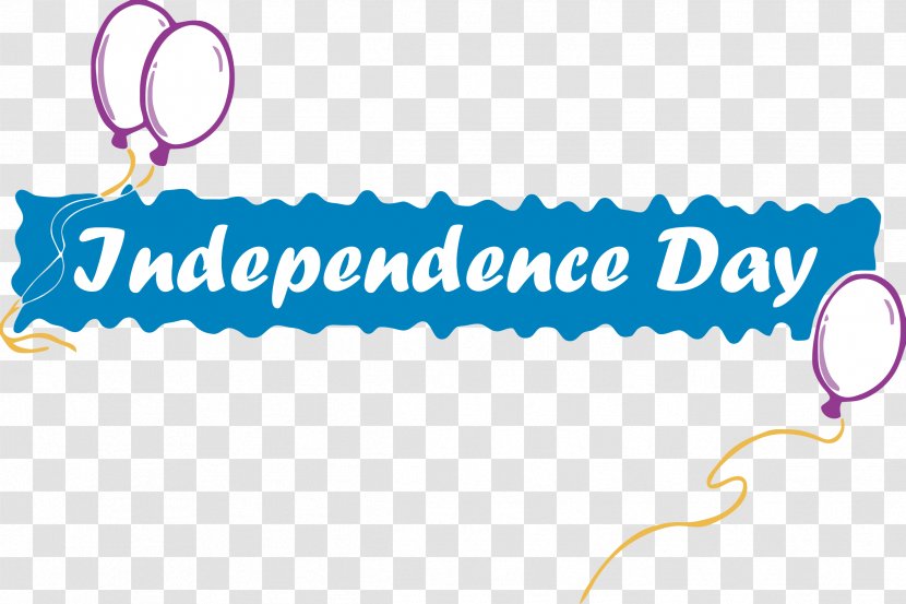 Independence Day In Balloons Banner. - Fashion Accessory - Curtain Transparent PNG