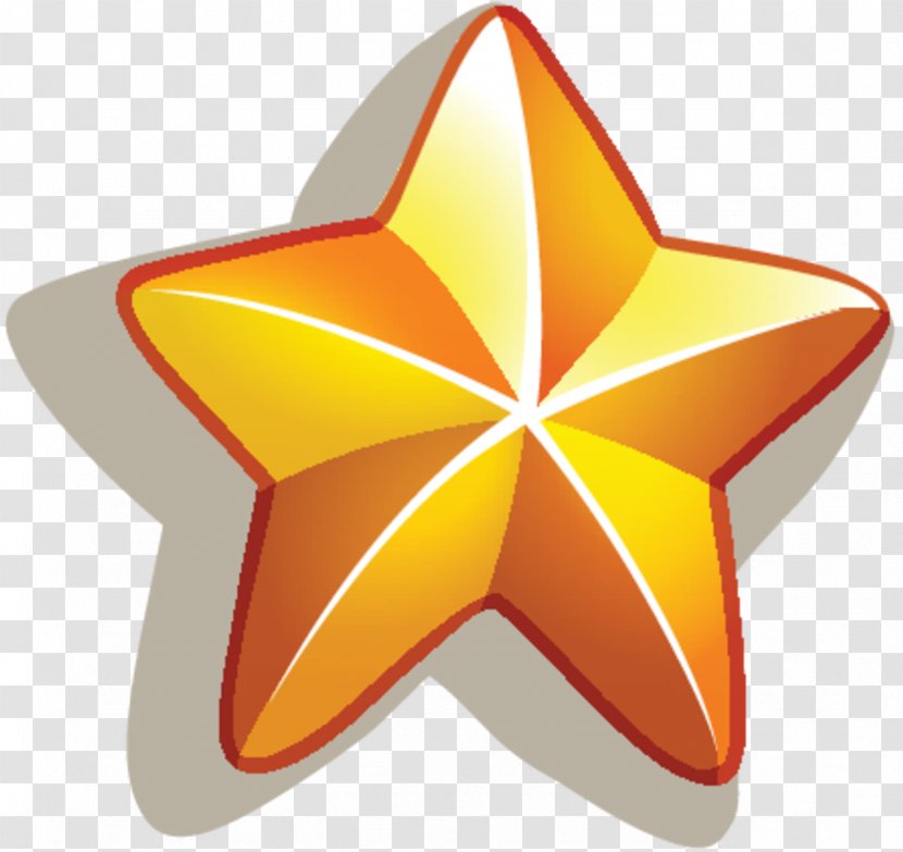 Product Design Graphics Symmetry Symbol - Star - Orange Transparent PNG