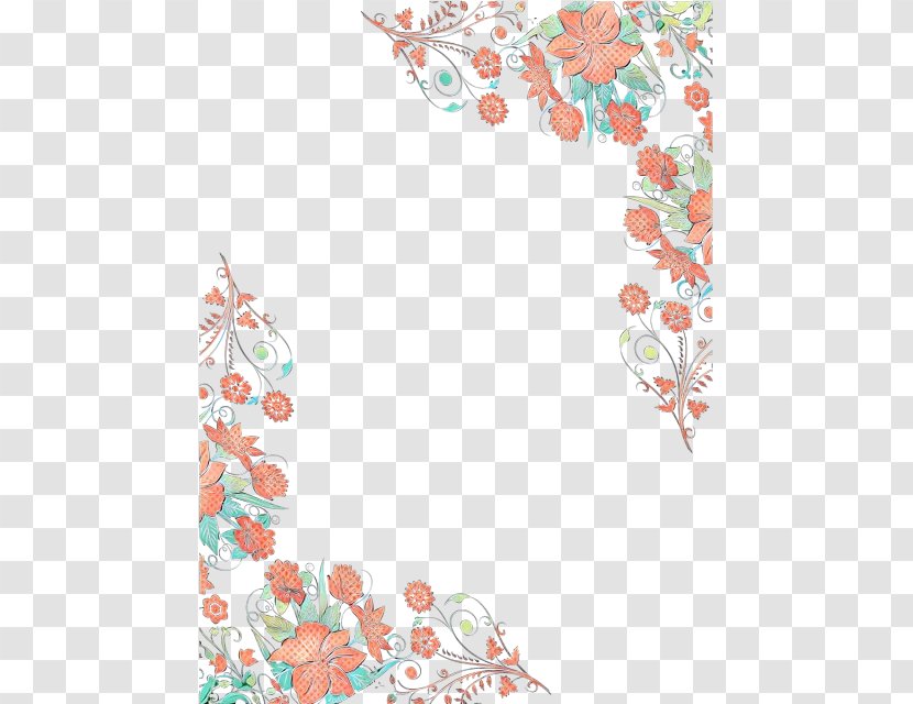 Watercolor Floral Background - Painting - Peach Transparent PNG