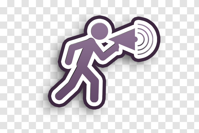 Humans Resources Icon Man Walking Talking By A Speaker Icon Speaker Icon Transparent PNG