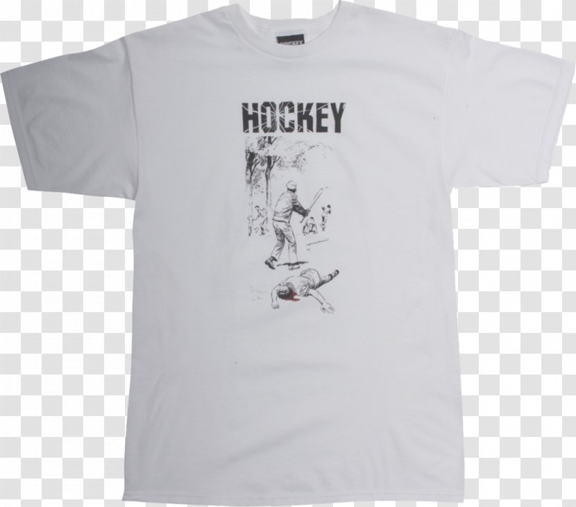 Hockey T-shirt Goaltender Mask Skateboard Supreme - White - Vest Shirt Santa Transparent PNG
