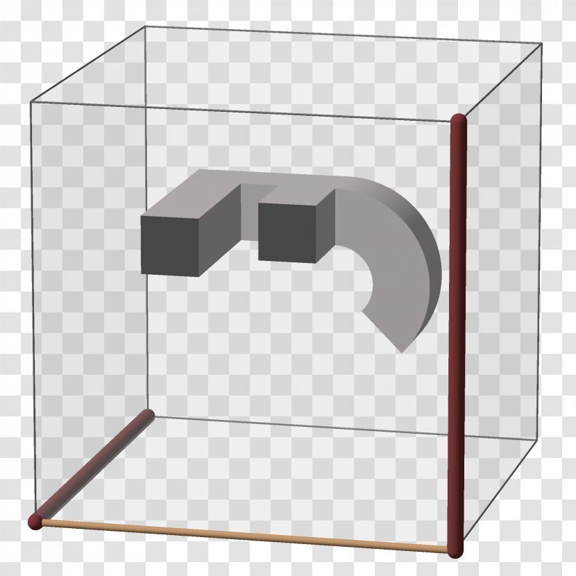 Product Design Line Angle Font - Furniture - Blue Cube Transparent PNG