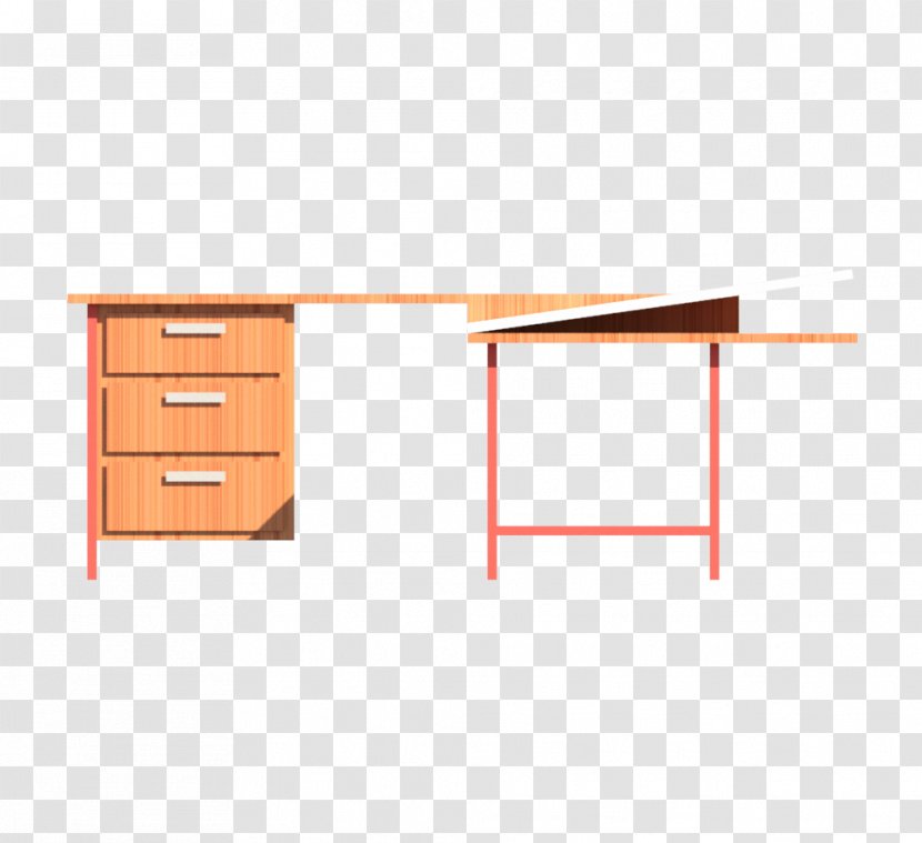 Desk Line Angle - Furniture Transparent PNG