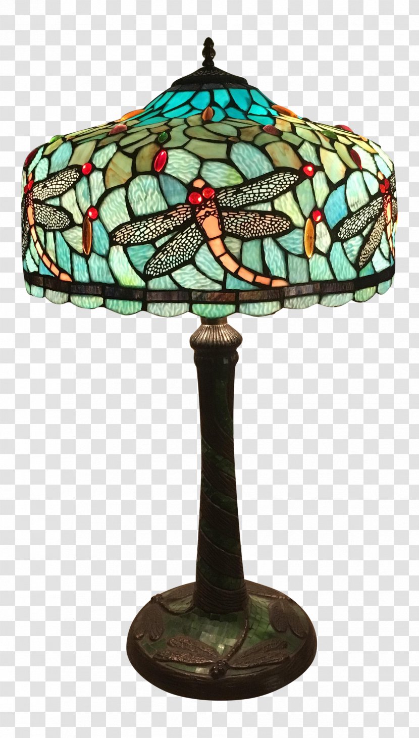 Duffner And Kimberly Window Glass Table Interior Design Services - Lamp Shades - Stained Dragonfly Transparent PNG