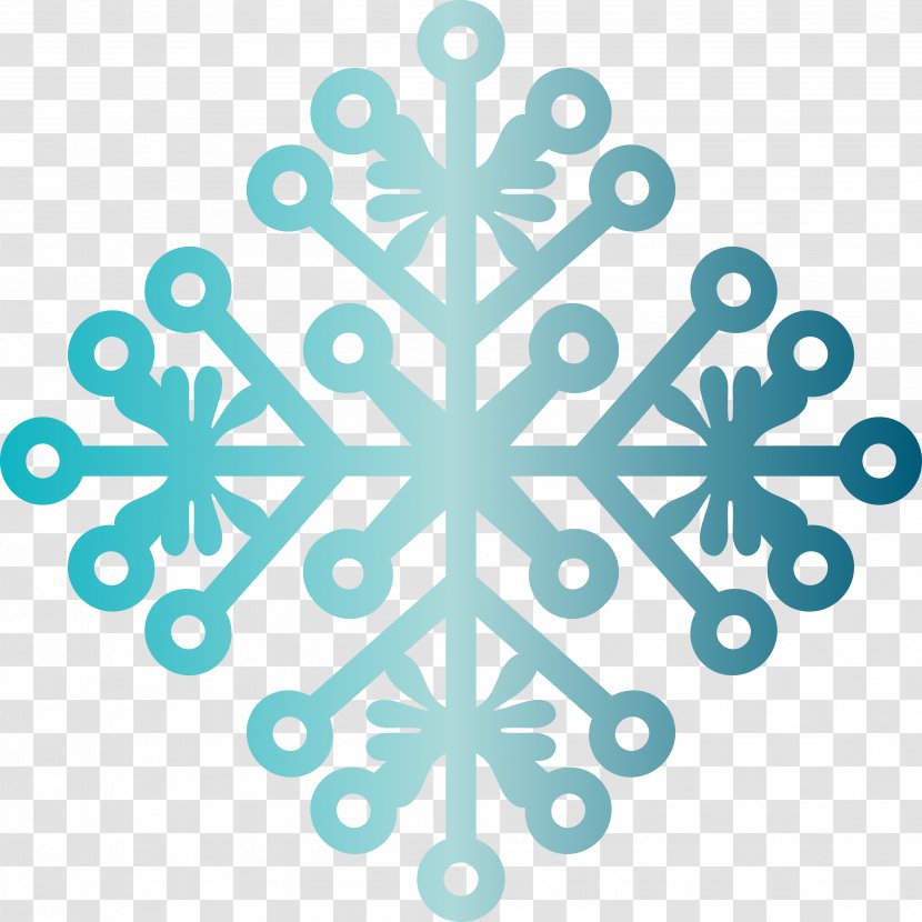 Christmas Clip Art - Teal - Snowflakes Transparent PNG