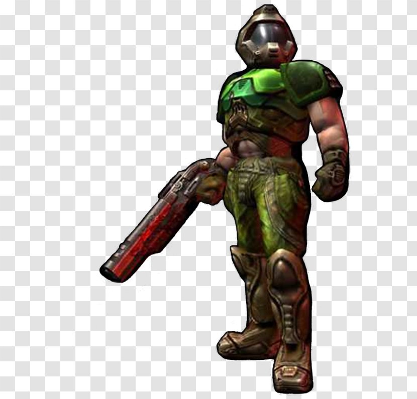 Doom 3 Master Chief Doomguy - Action Figure Transparent PNG