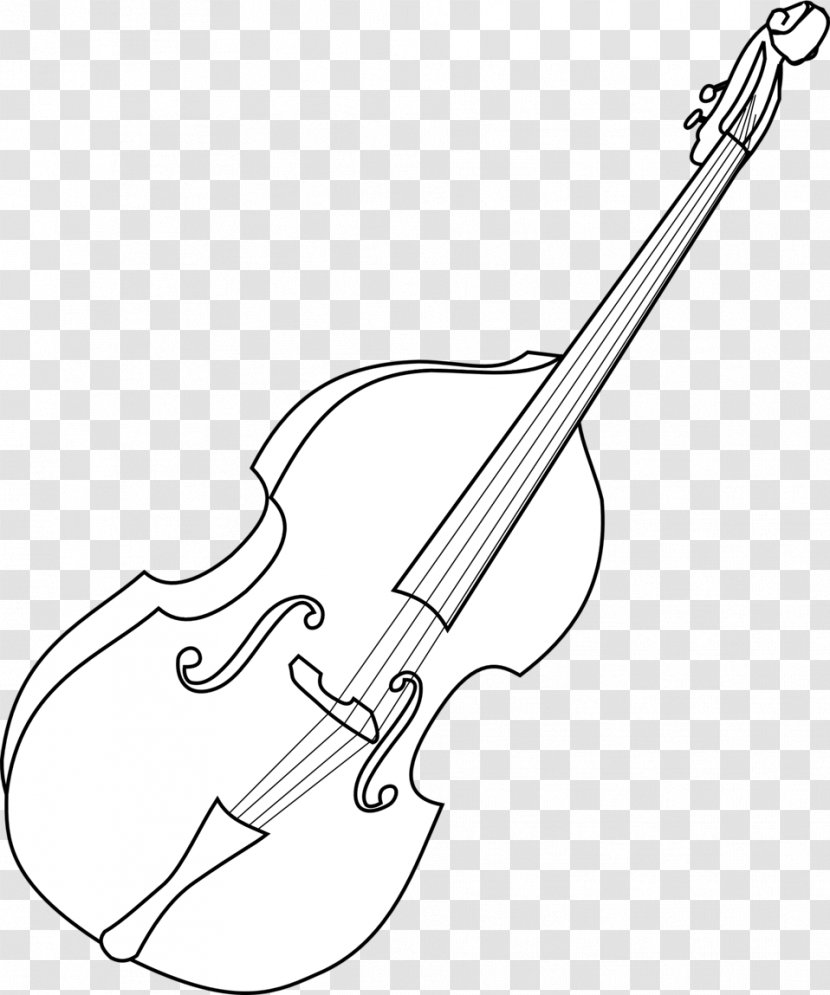 Double Bass String Instruments Musical - Flower Transparent PNG