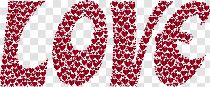 Desktop Wallpaper Love Hearts Clip Art - Heart - Typography Transparent PNG