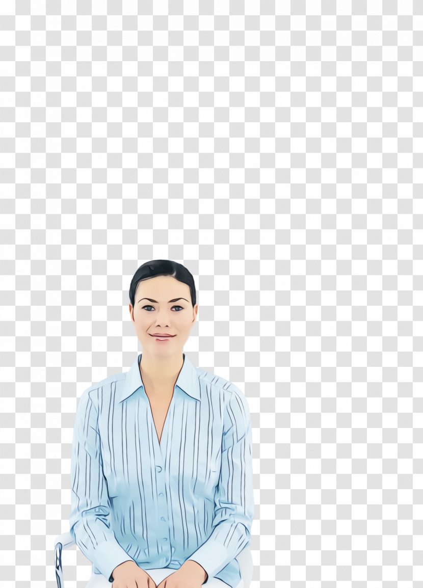 Sitting White-collar Worker Neck Smile - Whitecollar Transparent PNG