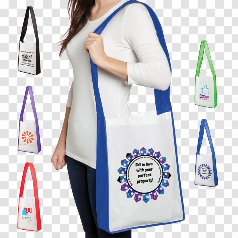 Tote Bag Nonwoven Fabric Messenger Bags Advertising - Brand Transparent PNG