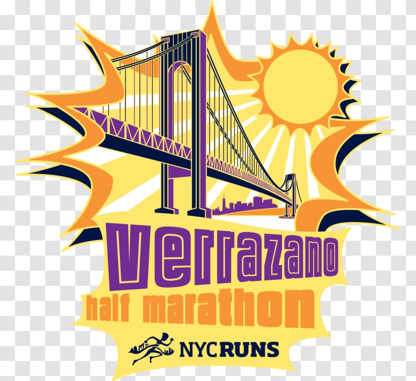 Verrazano Half Marathon New York City Verrazzano-Narrows Bridge - Racing Transparent PNG