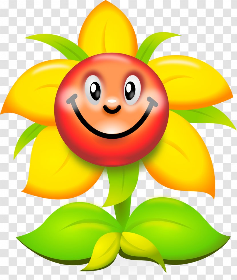 Flower Humour Smiley Clip Art - Flowering Plant - Sunflowers Transparent PNG