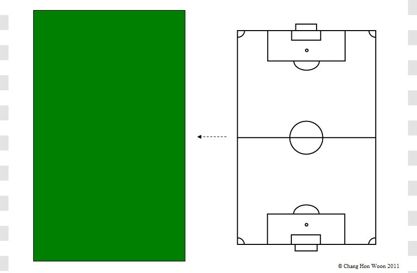 Football Pitch Diagram Clip Art - Soccer Field Transparent PNG