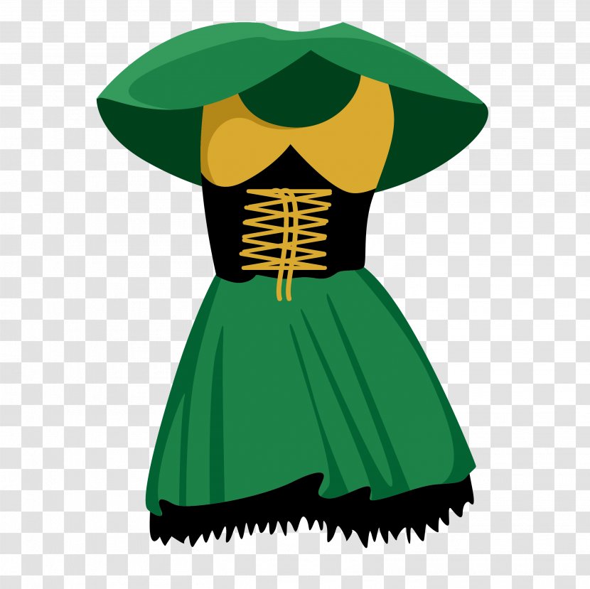 Clothing Computer File - Skirt - Green Princess Dress Transparent PNG