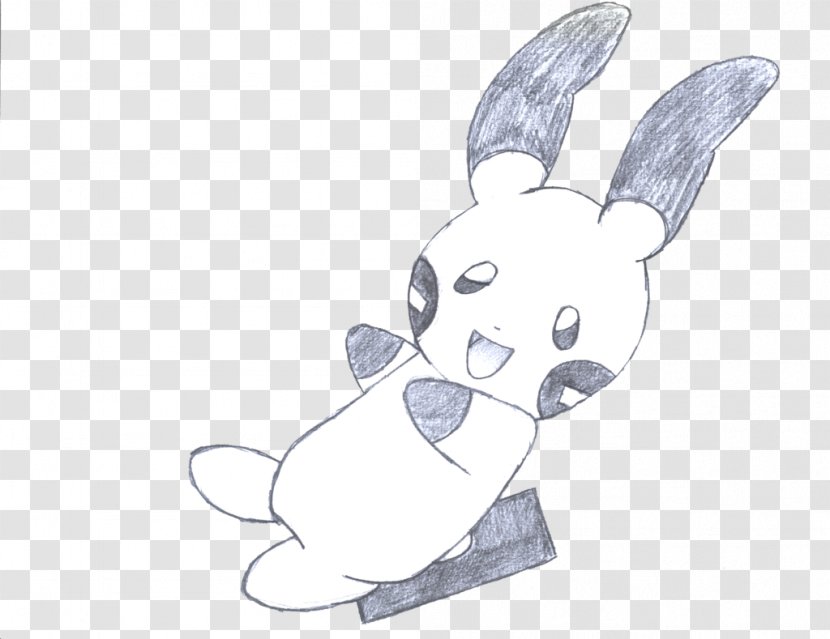 Domestic Rabbit Hare Easter Bunny Sketch - Animal Figure Transparent PNG