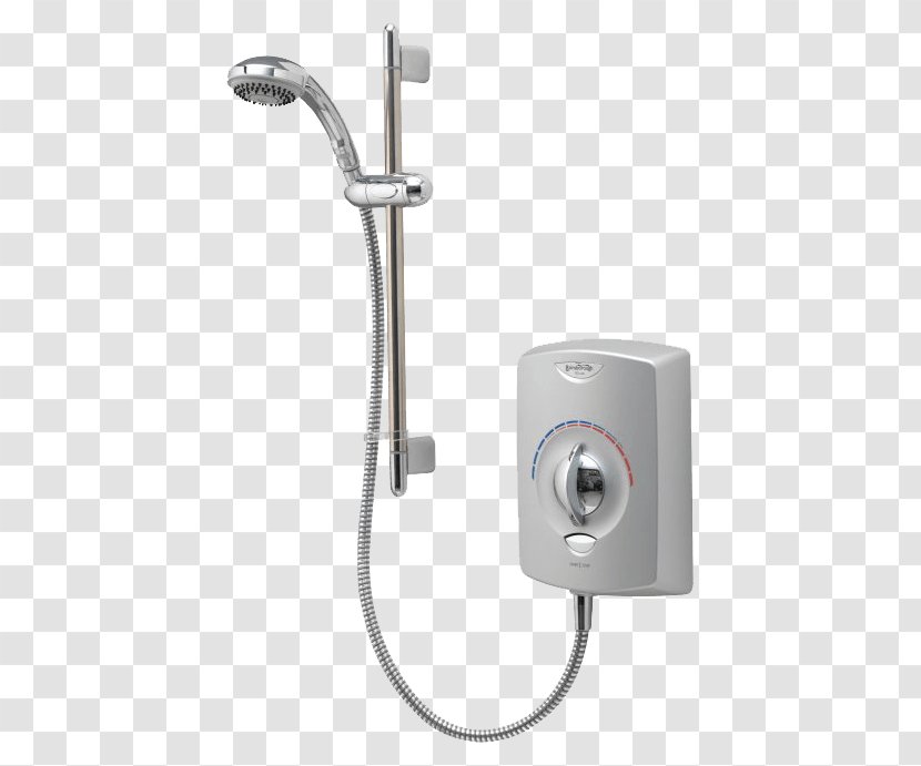 Gainsborough 8.5 GSE Graphite Electric Shower Stanza KW Plumbworld Bathroom - Satin Transparent PNG