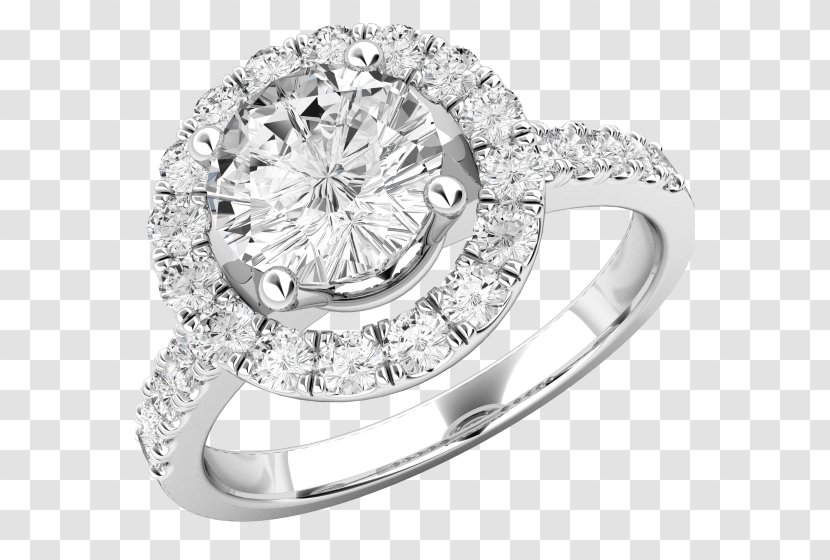 Jewellery Engagement Ring Diamond Brilliant - Ruby Transparent PNG