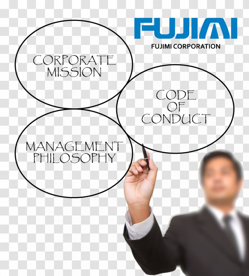 Diagram Businessperson Drawing Fujimi Corporation - Hand - Management Philosophy Transparent PNG