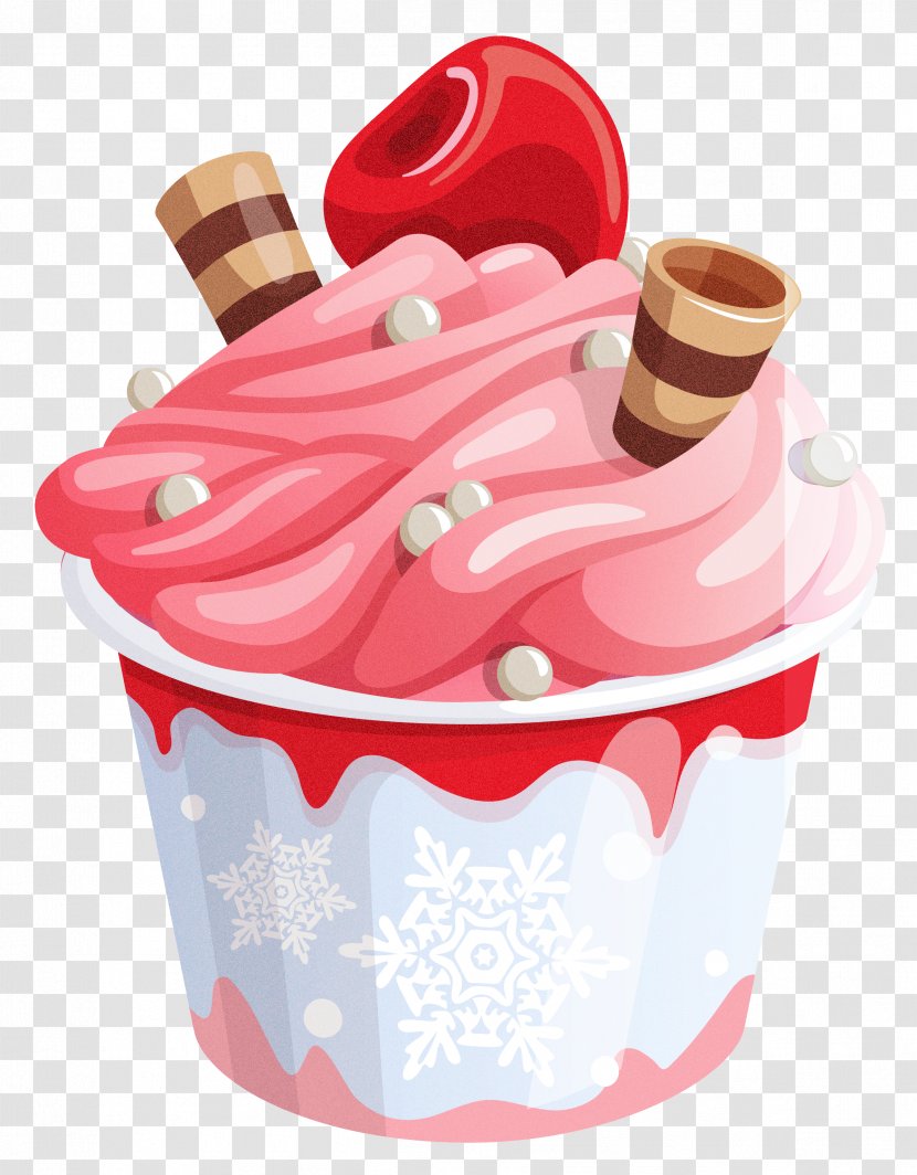 Ice Cream - Baking Cup - Cupcake Sundae Transparent PNG