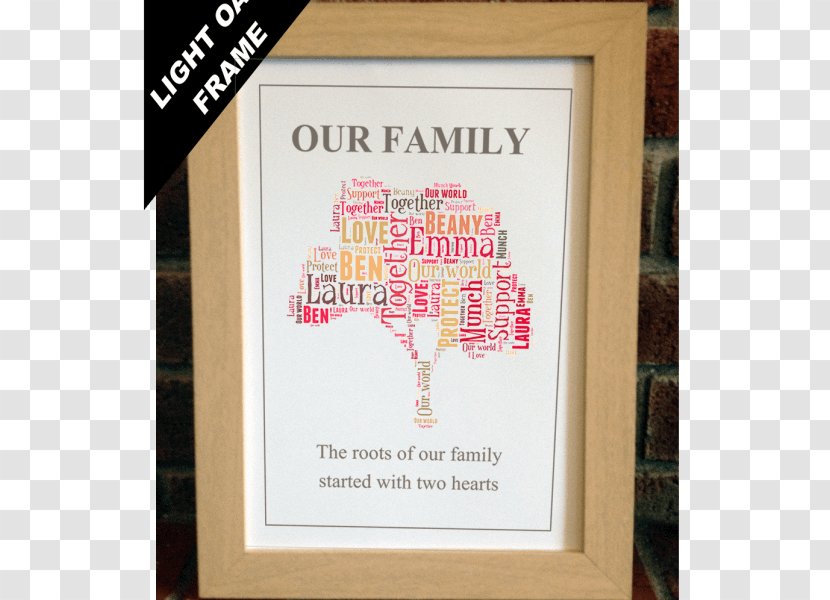 Picture Frames Proclamation Font - Family Word Transparent PNG