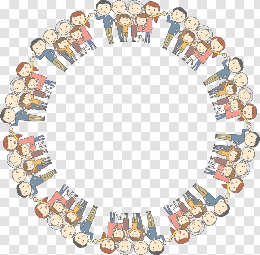 Family Father Child - Circle Frame Transparent PNG