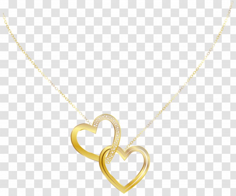 Material Body Piercing Jewellery Yellow - Jewelry - Gold Heart Necklace Clip Art Image Transparent PNG