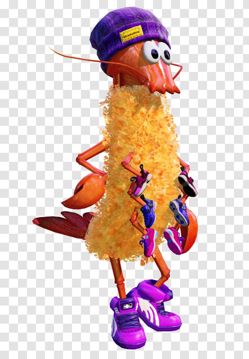 Splatoon 2 Purple Orange Drawing - Shrimps Transparent PNG