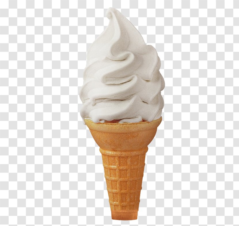 Ice Cream Cones Soft Serve Vanilla Transparent PNG