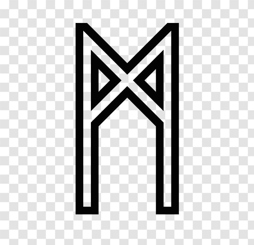 Mannaz Runes Runic Magic Ehwaz Fortune-telling - Laguz - Futhark Transparent PNG