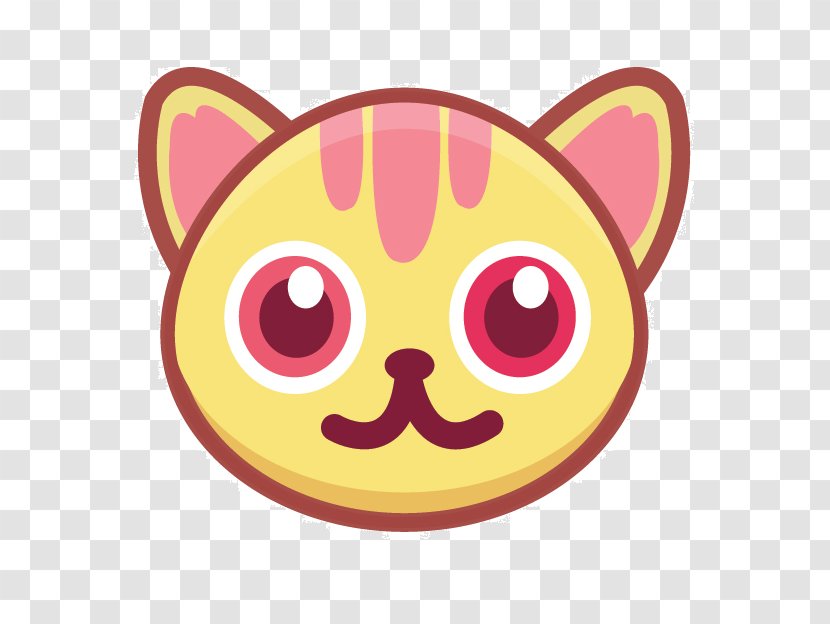 Pink Cat Kitten Clip Art - Whiskers - Face Transparent PNG