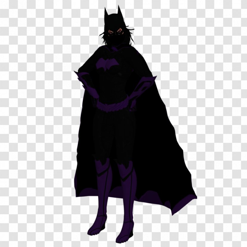 Batgirl Batwoman Huntress Art Robe - Karai Transparent PNG