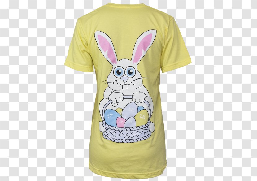 T-shirt Easter Bunny Hare Sleeve Bluza - Neck - Egg Hunter Transparent PNG