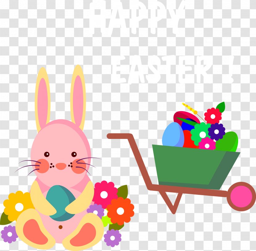 Easter Bunny Egg Icon - Vecteur - Happy Vector Transparent PNG