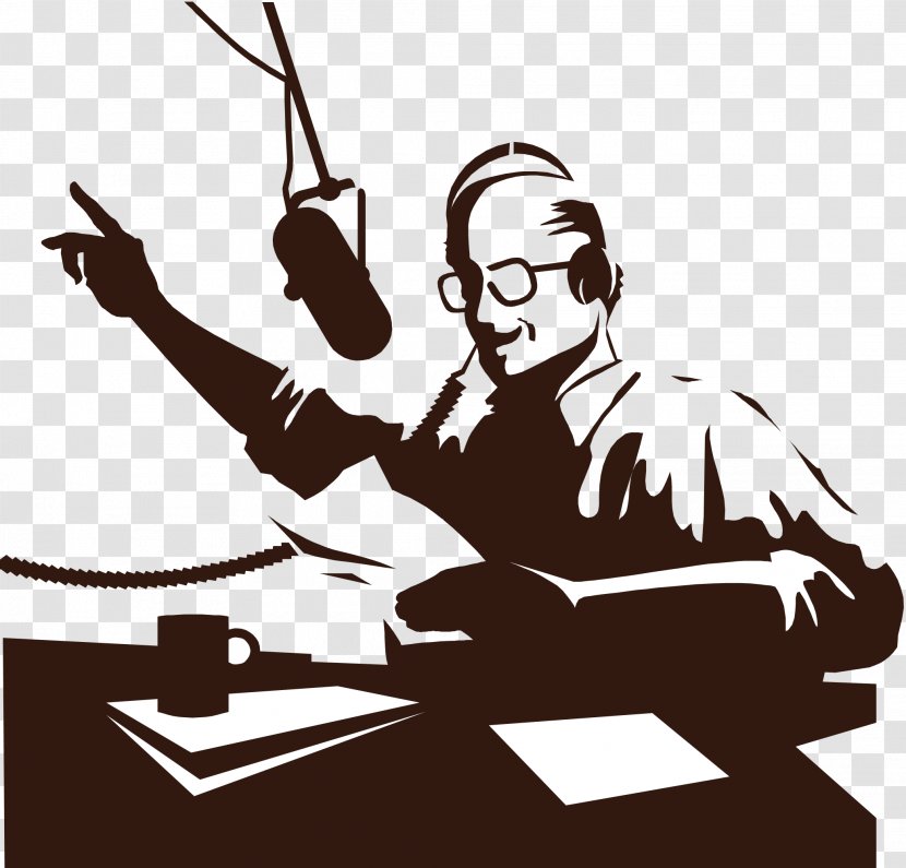 Golden Age Of Radio Broadcasting Personality Clip Art Transparent PNG