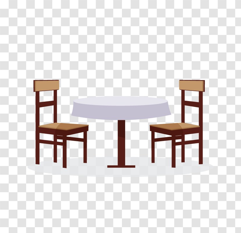 Table Chair Furniture - Wood - The Vector Transparent PNG