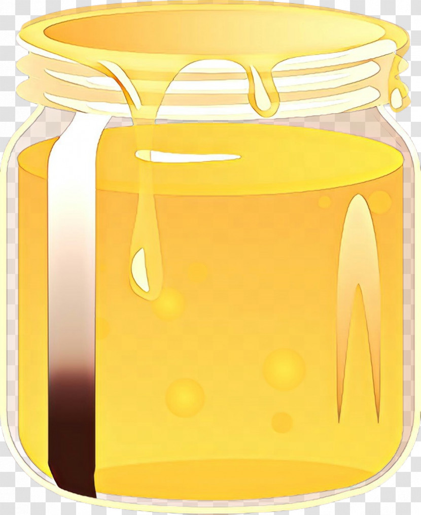 Yellow Food Storage Containers Lid Transparent PNG