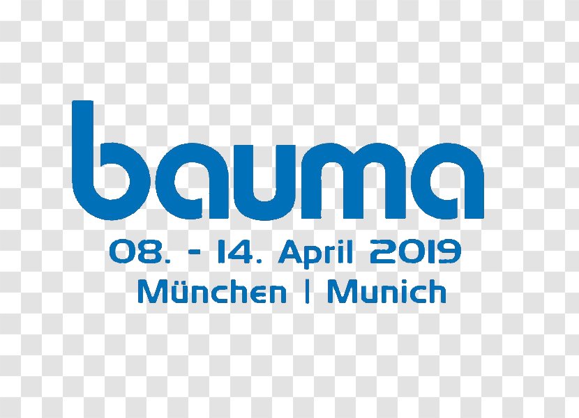 BAUMA Munich Bauma 2019 0 Logo - Blue - International Trade Fair Transparent PNG