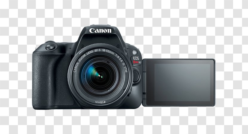 Canon Eos Rebel SL2 DSLR Camera With 18-55mm + 75-300mm Dual Zoom Lens Kit Pro Bundle EF-S 18–55mm Digital SLR EOS 24.2 MP - Accessory - BlackEF-S IS STM Transparent PNG