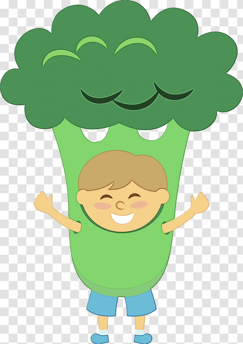 Cartoon Green Cruciferous Vegetables Leaf Vegetable Clip Art - Paint - Side Dish Plant Transparent PNG