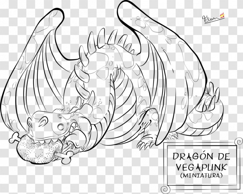 Line Art Illustration Artist Drawing - Nightwing Dragon Lineart Transparent PNG
