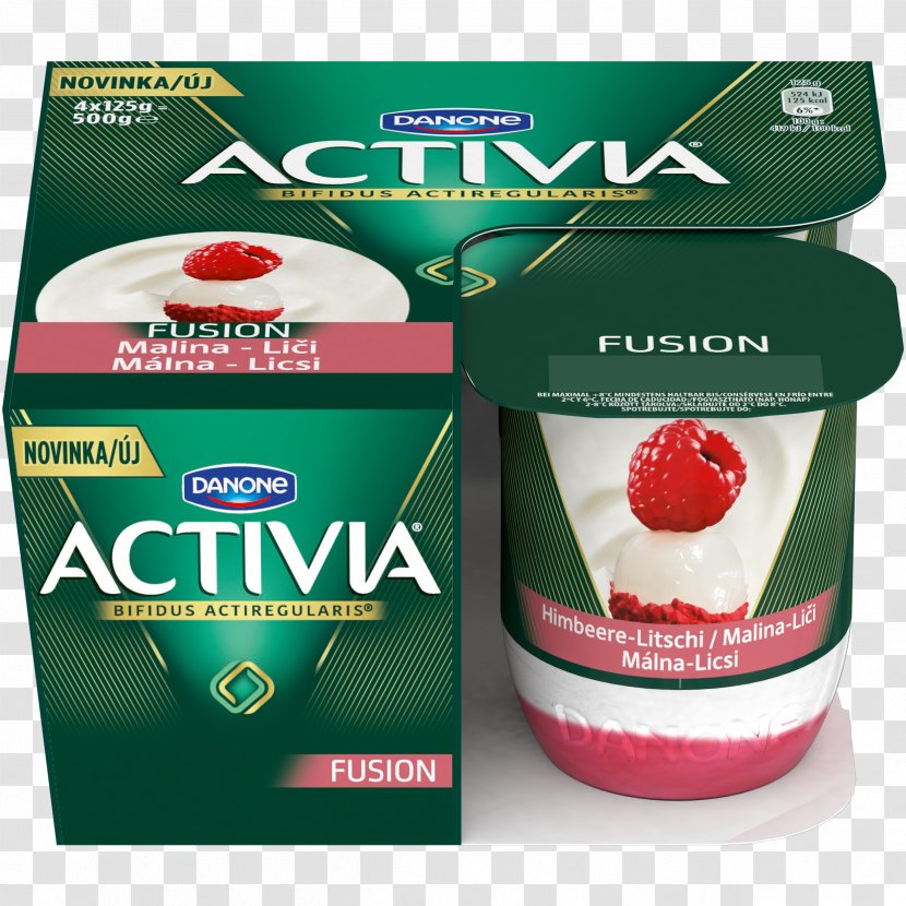 Activia Danone Food Flavor Prune - Lichi Transparent PNG