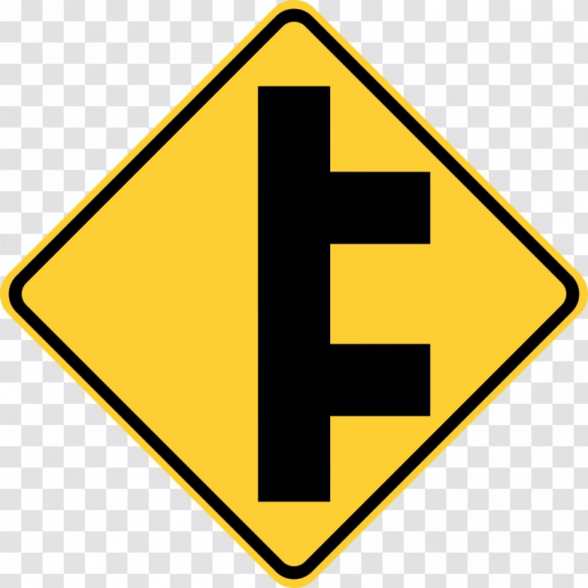 Priority Signs Traffic Sign Three-way Junction Warning - Trail - Road Transparent PNG