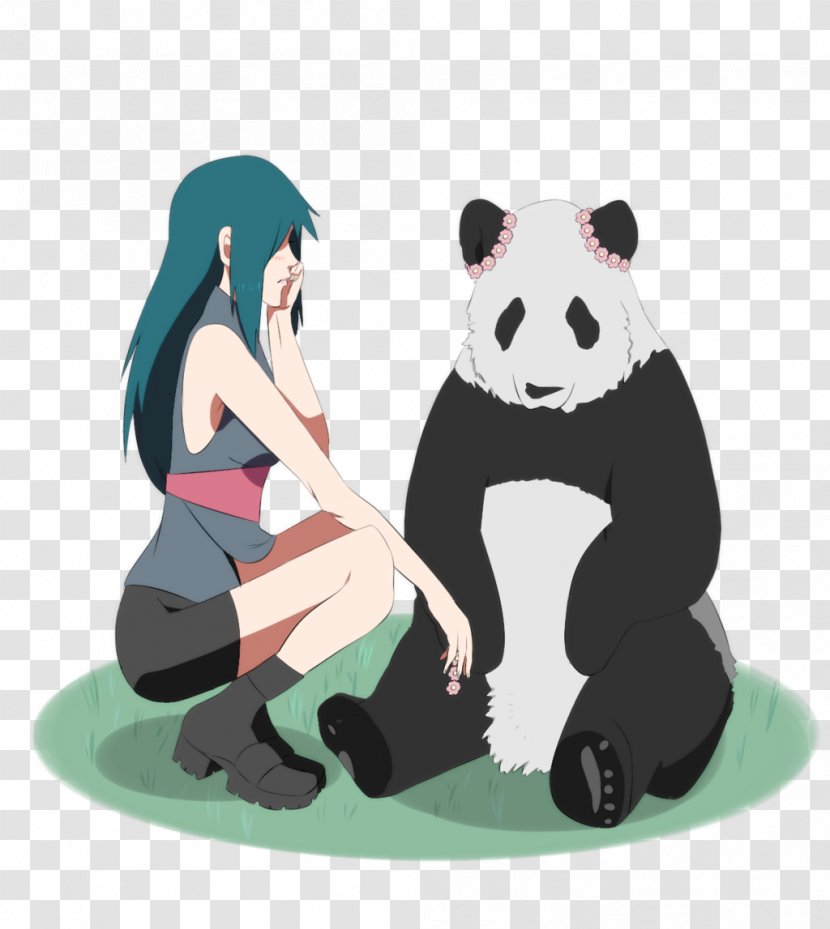 Giant Panda Cartoon - Mammal - Welcome Transparent PNG