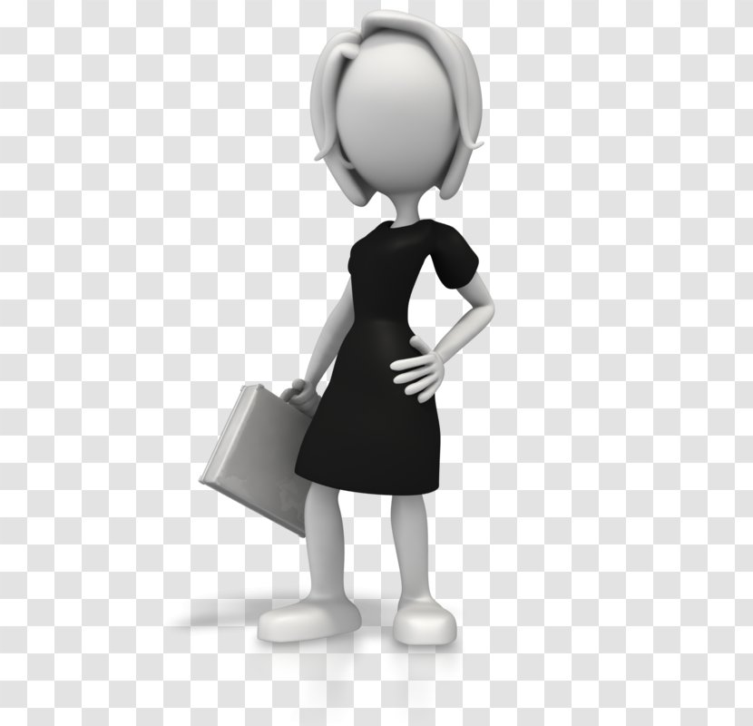 Stick Figure Businessperson Woman Management - Marketing - Business Transparent PNG