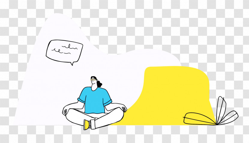 Chair Furniture Sitting Yellow Cartoon Transparent PNG