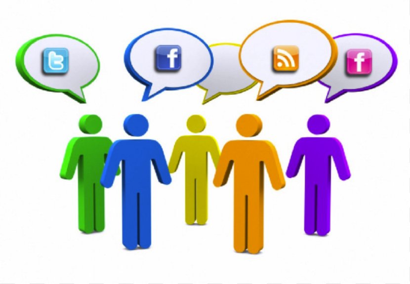 Social Media Networking Service Blog Business - Happiness - Animated People Talking Transparent PNG